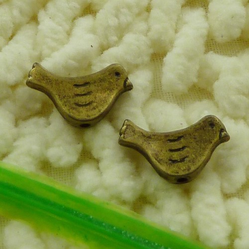 204 espaciadores para pájaros chapados en bronce 15X9MM S3477 HAZLO TÚ MISMO fabricación de joyas - Imagen 2 de 6