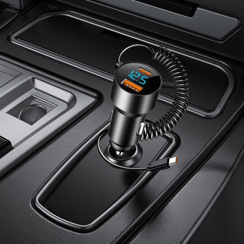 USB C Car Charger Fast Charging PD QC 3.0 USB Car Fast Charging Adapter 100W - Photo 7 sur 9