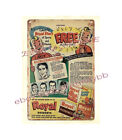 1951 Royal Pudding cards Phil Rizzuto Stan Musial metal tin sign metal signs