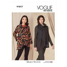 Vogue Sewing Pattern V1817 Misses' Jacket and Waistcoat, Marcy Tilton