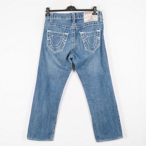 TRUE RELIGION RAINBOW BIG T Herren Jeans Gr. W31 L30 Regular Fit Blau K13225 - Bild 2 von 8