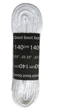 Flat Shoe Laces White 140 cm Bootlaces Hiking Boots Kickers Timberland Shoelaces