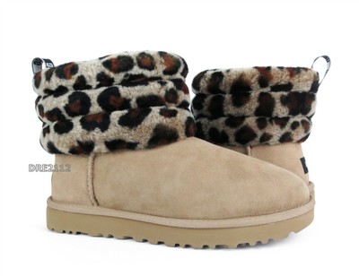 classic mini fluff quilted boots
