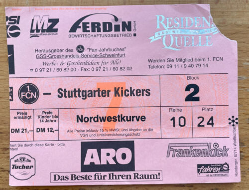 Geschenkidee für Fussball-Fans - Eintrittskarte vom Geburtstag ab '72 - die 90er - Bild 343 von 410