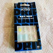 Kiss Nails Gel Fantasy Glue Manicure Short 30 Count 89981 ND06 Vegan Soy Ink New
