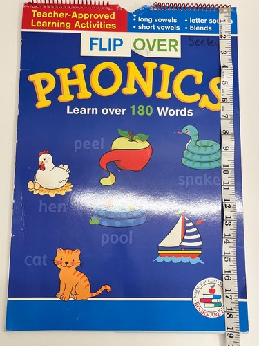 Flip Over Phonics Large 19x13" Classroom Chart Homeschool Learning to Read K-2 - Picture 11 of 13