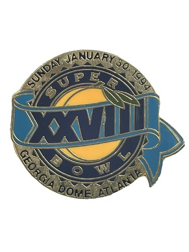 1994 Super Bowl XXVIII Georgia Dome Stadium Host NFL Football Collectible Pin - Picture 1 of 3