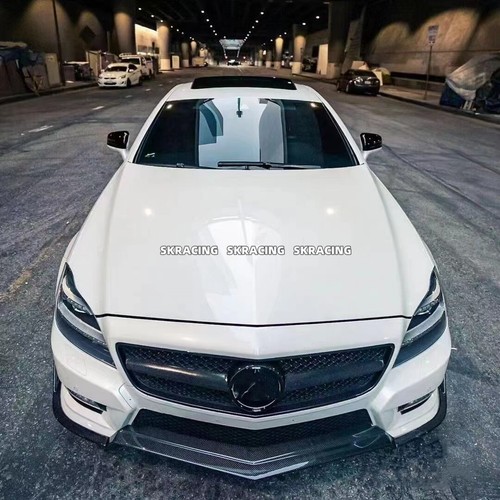 For Benz W218 CLS63 Forged Carbon Fiber Front Bumper Lip Spoiler Splitter Kits - Picture 14 of 21