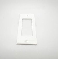 Narrow wall plate electrical outlet cover doesn't stick out past stud