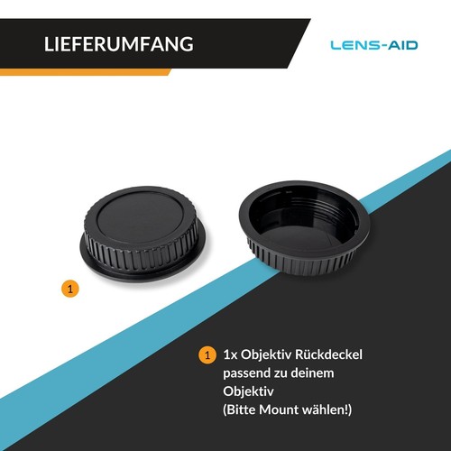 Tapa Trasera Objetivo Canon Sony Nikon Fuji Panasonic, Lens Back Cover Cap - Imagen 7 de 67