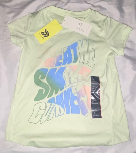 All In Motion Breathe Smile Connect Short Sleeve Quick Dry Shirt XS 4/5 (A27) - Picture 1 of 2