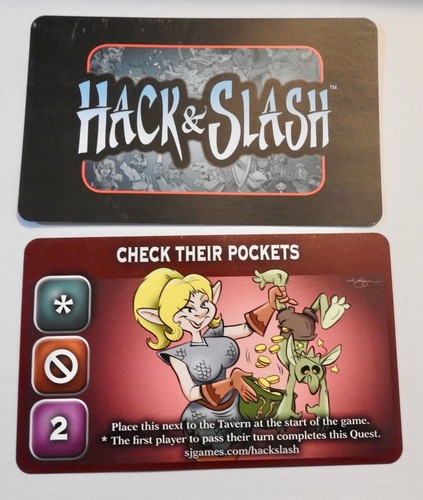 Steve Jackson HACK & SLASH game - Promo cards, 3 types - $3.99 each - Picture 2 of 4