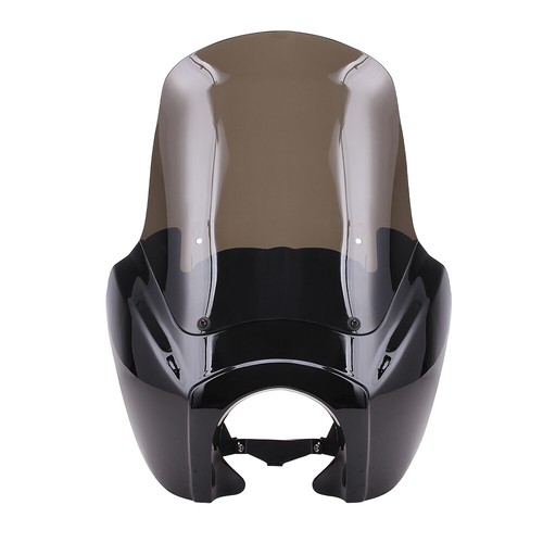 US Front Fairing 15inch Smoke Windshield Fit For Harley Dyna Low Rider T-Sport - Foto 11 di 18