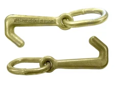 Mini J Hook on Link for Tie Down Tow Strap 5,400 lbs Grade 70 (2 Pack)