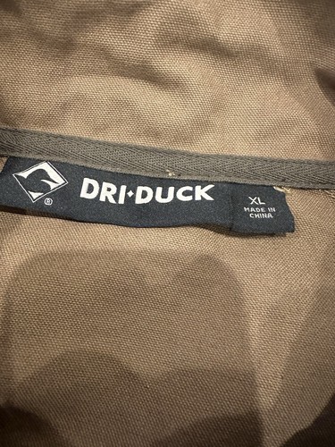DRI-DUCK Brown Canvas Jacket Coat MENS XL Logo ULCAN Liberty Quarry NWT - Picture 3 of 7
