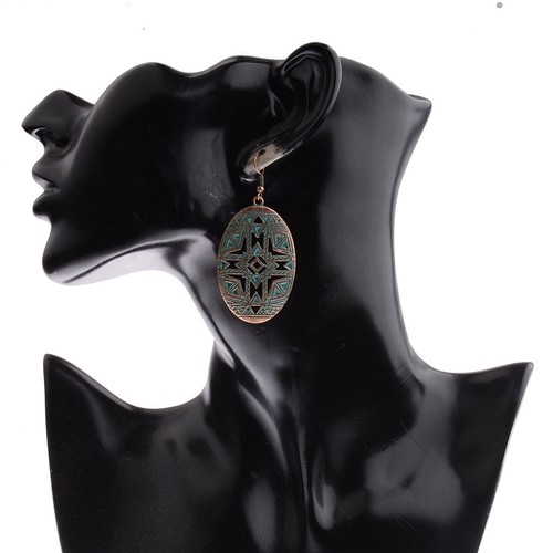 Women Bohemia Boho Irregular pattern Plated Red Copper Alloy Dangle Earrings - Picture 51 of 224