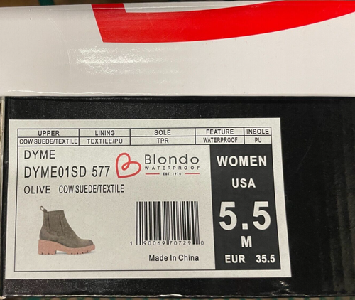 Blongo Women's DYME Lug Sole Ankle Boot SZ 5.5 M - Picture 2 of 7