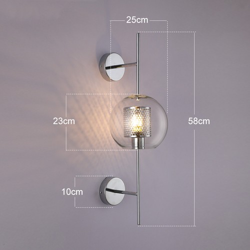 Indoor Wall Light Bedroom Glass Wall Lamp Balcony Wall Light Hallway Wall Sconce - Picture 5 of 29
