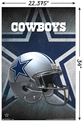Trends International NFL Dallas Cowboys - Helmet 16 Wall Poster, 22.375" x 34... - Picture 3 of 5