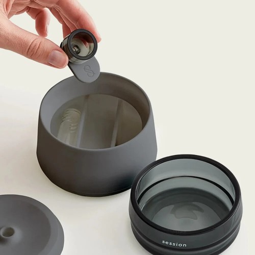 Session Goods Stash Jar with Silicone Lid Cigar Vintage With Replaceable Made - Picture 3 of 3