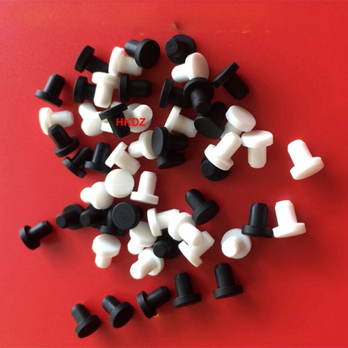 Silicone Rubber Black Solid Hole Plug End Cap Seal Stopper Bung Pipe Tube Insert - Picture 9 of 9