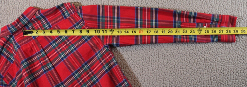 VINEYARD VINES Flannel Whale Shirt Boys Large 16 Merry Plaid Button Long Sleeve - Picture 13 of 20