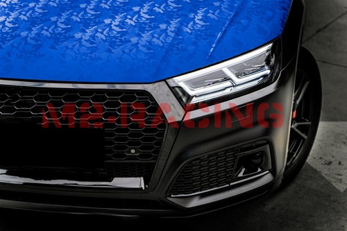 Camouflage Shadow Intense Blue Camo Pattern Vinyl Wrap Decal Sticker Sheet Film - Picture 9 of 12