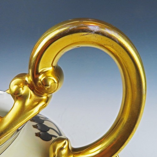 Pickard Decorated T&V Limoges Pitcher Gold Silver Aura Argenta Linear signed - Imagen 12 de 12