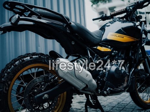 Powerage Exhaust Silencer with Bend Pipe" For Royal Enfield New Himalayan 450 - Imagen 8 de 10