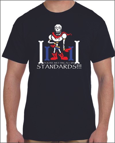 Undertale Papyrus Standards Custom T-Shirt Design By IMPRESSIVE INKS - Bild 2 von 3