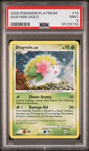 Pokemon TCG Shaymin Holo 2009 Platinum Base 14/127 PSA 9
