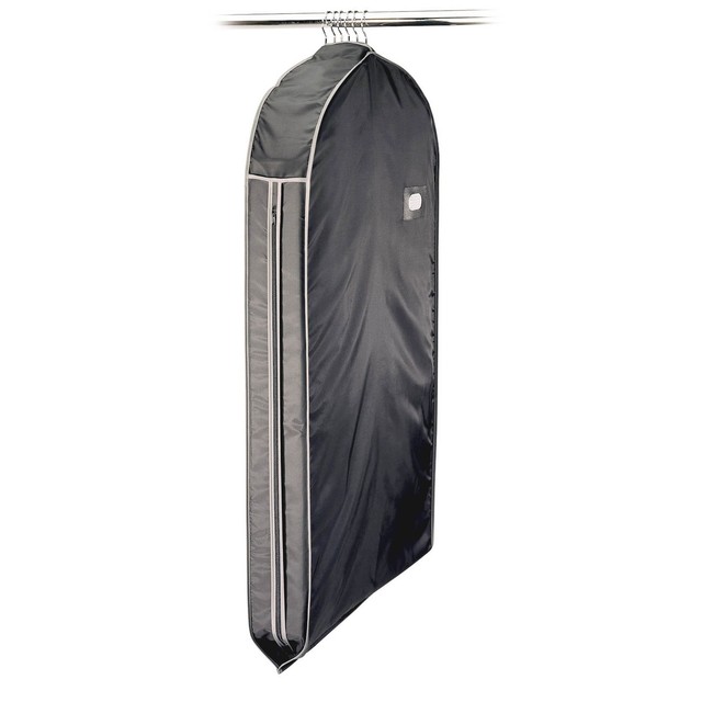 GARMENT BAG SUIT Cover Travel Dress Storage Organizer Hanging Zippered Case Blac