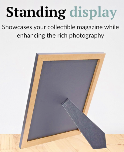 Schwarz Magazinrahmen 13" x 16" für 8" x 10,75" Mag Wall Mt + Staffelei Display Glas - Bild 2 von 7