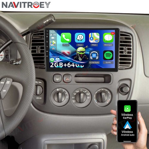 2+64GB Android 15.0 Carplay For Ford Escape 2001-2007 Car Stereo GPS Navi Radio - Picture 1 of 21
