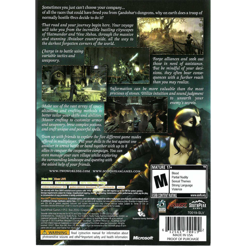 Two Towers II - Xbox 360 KEIN Handbuch - Bild 2 von 4