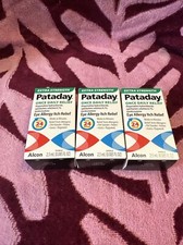 LOT OF 3 Alcon Pataday Extra Strength Once Daily Relief Eye Drops EXP: 02/2025