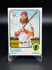 2022 Topps Heritage # 176 Brandon Marsh RC Rookie Card ANGELS - Free Shipping