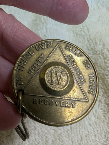 Alcoholics Anonymous Bronze Tokens Sobriety Years Lot x 8 Dr Bob Akron Ohio - Bild 12 von 18