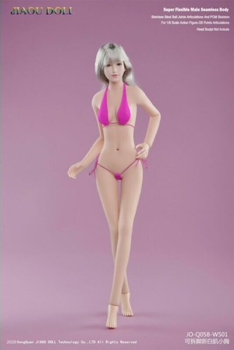 JIAOU DOLL JO-Q05B-WS01 1/6 Female Pale Small Bust Figure Body W/Dismantle Foot - Picture 1 of 9