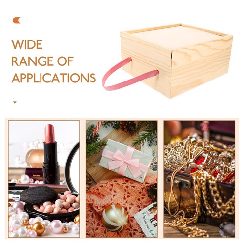 Wear-resistant Wooden Trinket Case Wooden Storage Container Natural Wood Gift - Picture 6 of 12