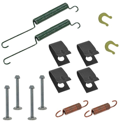 Rear Brake Shoes 2 Drums & Hardware Spring Kit w/Fluids for Honda Civic Fit - Picture 5 of 6