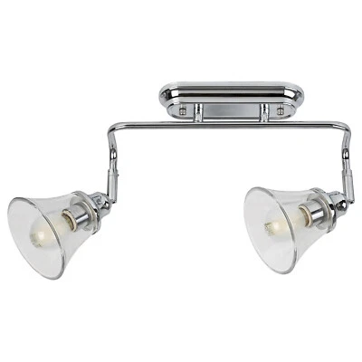 Applique de salle de bain moderne simple d utilisation IP44 en métal E14 chrome - Photo 1/4