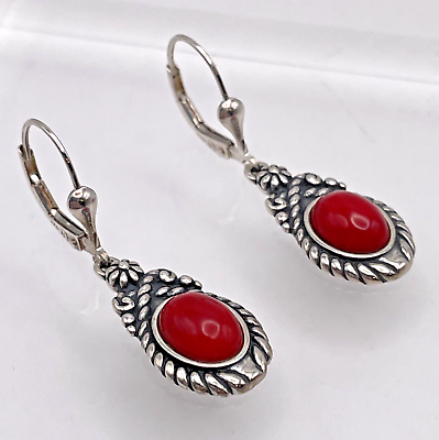 Amazing Football Shaped Coral Navajo Sterling Silver Native American Necklace Amazing Football Shaped Coral Navajo Sterling Silver Native American Necklace