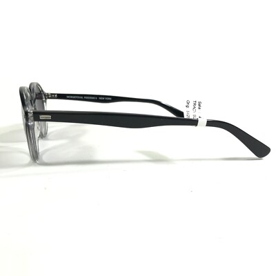 Morgenthal Frederics Sunglasses 675 TRACY Black Clear Round Frames w Purple Lens Morgenthal Frederics Sunglasses 675 TRACY Black Clear Round  main image 3