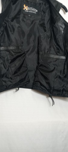 Xelement Womens Motorcycle Leather Vest / SZ L - Picture 7 of 9