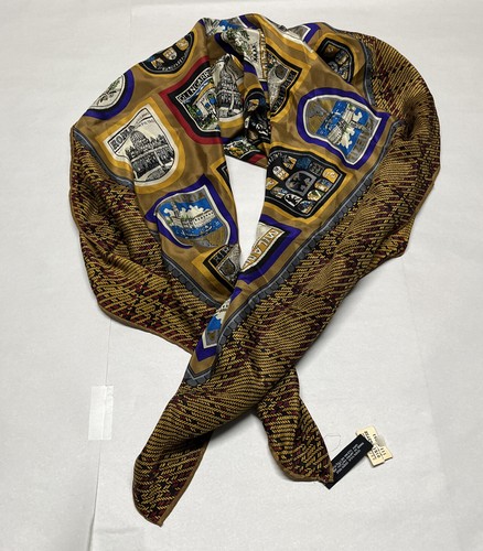Linda Allard for Ellen Tracy Scarf 100% Silk Japan 35" NWT - Picture 5 of 5