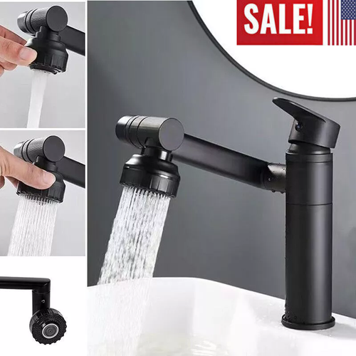 Bathroom Sink Tap Mixer, Multifunctional 360 Degree Rotatable Basin Tap Faucet ✅