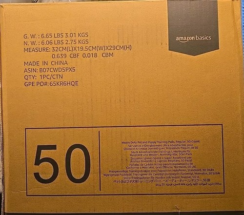 Amazon Basics Hunde- und Welpen-Pipi-Pad mit 5-lagigem auslaufsicherem Design - Bild 1 von 4