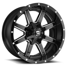 (1) 20x9 +30 Fuel 1PC D610 Maverick 5x4.25,5x5.0 Gloss Black Milled Wheel