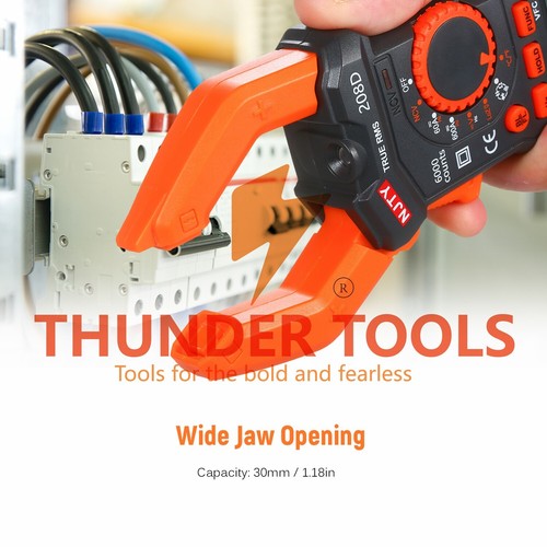 Thunder Tools NJTY 600A AC/DC Digital Clamp Meter with Temperature Auto - Imagen 14 de 24
